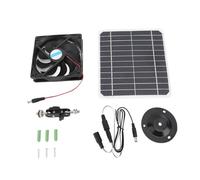 EVTSCAN Ventilateur d'extraction Solaire monocristallin Silencieux de 20 W avec Support pour poulailler et animalerie