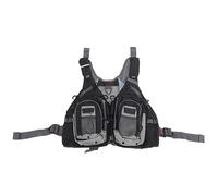 EVTSCAN Viete de pêche à la Mouche Multi-Poche Confortable Broutable Ajustement des Bandes réfléchissantes Portables de pêche pour Les Hommes (Noir)