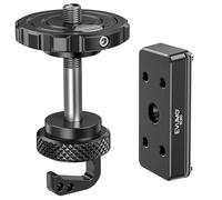 EVUMO BOG DeathGrip Adaptateur de Conversion Combo, Adaptateur de Rotule ARCA et Plaque à Dégagement Rapide Arca Swiss pour Trépied BOG DeathGrip