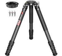 EVUMO Trépied 165cm en Fibre de Carbone, Diamètre de Tube 40mm, Pour DSLR et Voyage, Clous en INOX, Capacité 40kg