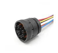 EVURU 9 Broches Deutsch Auto connecteur électronique étanche Faisceau de câblage Outil de Diagnostic Prise Circulaire HD16-9-1939P/J1939/HD16-9-1939S (Color : 9P Female, Size : 1 Pc with 15cm 18AWG)