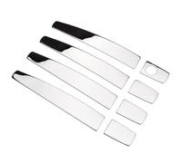 EVURU Couvercle de poignée de porte, Couvercle de poignée de porte en acier chromé, 1 jeu, adapté for Vauxhall, Opel Astra Mokka Corsa D Zafira B Insignia Meriva, moulage de garniture