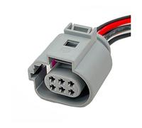 EVURU Faisceau de câbles de connecteur Femelle de vanne EGR à 6 Broches Compatible avec VW 1J0 973 713 G 1J0973713G 42121200 avec câble de 15 cm 20AWG (Color : 6P Wiring Harness, Size : 1 Pc)