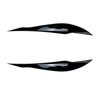 EVURU Sourcils de Phare, Ajustement for BMW F30 berline 2012-2015 320i 328i 335i F80 M3 2014-2018 F31 Touring 2013-2015 320i 328i Brillant ABS Phare sourcil paupière (Size : Gloss Black)