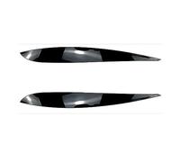 EVURU Sourcils de Phare, Ajustement for Volkswagen Polo 5 MK5 L & R ABS Brillant Mal Phare Sourcils paupière TSI TDI GTI 1.2 1.4 1.6 Polo R WRC 2009-2017 Autocollants 3D
