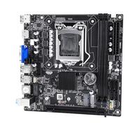 Evvmnaks Carte Mère D'Ordinateur H61 LGA 1155 2XDDR3 Emplacements Jusqu'à 16G PCI-E 16X 100M Ethernet ITX Carte Mère de Bureau H61