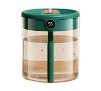 Evvmnaks H2O Humidificateur d'air Capacité 2 L Double Buse avec éCran LCD D'Humidité Diffuseur D'Huiles Essentielles Portable USB, Vert