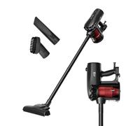 EVVO Aspirateur avec câble 2 en 1 Aspirateur et aspirateur à main, Réservoir 500 ml, Sans sac, Puissance d'aspiration 16 kPa, Technologie cyclonique, Silencieux, Support mural, 3 accessoires, Filtre
