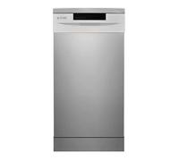 EVVO Lave-vaisselle 45 cm D1 Slim, 9 couverts, 5 programmes, plateau réglable, panneau caché (Slim - 45 cm, inox)