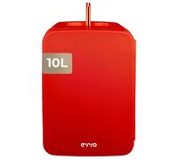 EVVO Mini réfrigérateur F10 (rouge) 10 l - Réfrigérateur pour cosmétiques et maquillage - Mini réfrigérateur portable pour crèmes, beauté et soin de la peau - Mini réfrigérateur silencieux - Fonction