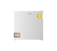 EVVO Mini réfrigérateur F22 46L blanc économie d'énergie 80 kWh/an 41dB compact 48,5 cm idéal pour chambre à coucher, bureau et studio, mini réfrigérateur silencieux pour boissons et collations