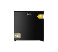 EVVO Mini réfrigérateur F22BK - 46 L - Noir - Faible consommation - 80 kWh/an - 41 dB - Mini réfrigérateur compact pour chambre à coucher, bureau et étude - Design moderne - Noir