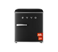 EVVO Mini Réfrigérateur Rétro 45L Vintage Économie D'énergie Silencieux Contrôle de Température Organisateur de Espace Mini Réfrigérateur F20 Retro Noir