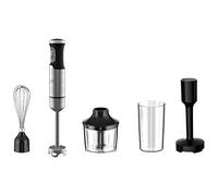 EVVO Mixeur plongeant, 5 accessoires : tête, fouet, bol pour hacher de 0,5 l et adaptateur pour hacher les pommes de terre, pontence 1000 W, 15 000 tr/min vitesse maximale (modèle Tasty Mix)