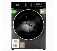 EVVO NOVA Q Inox Laveuse avant Cargo - Capacité de 10 kg, 1400 tr/min, E. Energy A - Moteur inverseur, fonction vapeur, tambour ePROTECT, design de panneau de couleur haut de gamme.