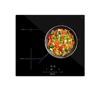 EVVO Plaque à induction 3 feux de cuisson, puissance maximale 7 200 W, verrouillage enfant, 9 niveaux de puissance, diamètre maximum 30 cm, contrôle tactile, arrêt automatique, indicateur de chaleur