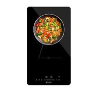 EVVO Plaque à induction V31 - Plaque vitrocéramique à induction, 2 zones de cuisson, 3 500 W, 9 niveaux, maintien au chaud, contrôle tactile, minuteur, arrêt automatique, verrouillage enfant