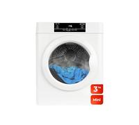 EVVO Sèche Linge Mini S3 Marque Espagnole Capacité 3 kg Aucune Installation Nécessaire Sèche-Linge Portable, Technologie Airfresh, Capteur d'Humidité (Blanc)