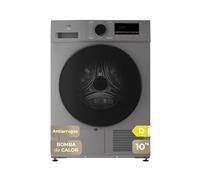 EVVO Sèche-linge pompe à chaleur 10 kg S10X Airfresh Capteur d'humidité Anti-rides Départ retardé Couleur inox