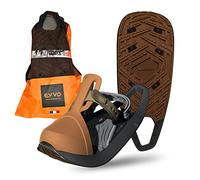 EVVO - TOREE - Raquette à Neige Made in France avec Semelles Biosourced90® Cloutées Michelin®, Fixations Réglables, pour Homme et Femme avec Sac de Transport Inclus, Tout Terrain, Randonnée Neige