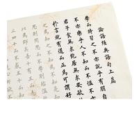 EVWGNPQRV Affiches de poésie Sutra de coeur de calligraphie Calligraphie chinoise cahier pinceau stylo papier Xuan coeur Sutra poème débutant 10 pièces