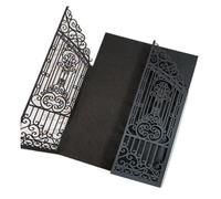 EVWGNPQRV Cartes d'invitation de mariage, Invitations de mariage émeraude strass paquet multicolore 50 cartes et enveloppes(Black,Card N Envelope)