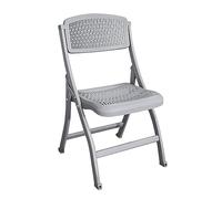 EVWGNPQRV Chaise Pliante, Chaise de Bureau Pliante portative, Support Dorsal Ergonomique, 300 LB, Multicolore(Gris)