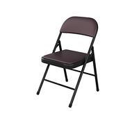 EVWGNPQRV Chaise Pliante, Chaise Pliante en Acier portative for Le Bureau dinant la Maison intérieure extérieure Multicolore(Black Coffee)