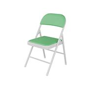 EVWGNPQRV Chaise Pliante, Chaise Pliante en Acier portative for Le Bureau dinant la Maison intérieure extérieure Multicolore(White Green)