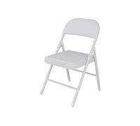 EVWGNPQRV Chaise Pliante, Chaise Pliante en Acier portative for Le Bureau dinant la Maison intérieure extérieure Multicolore(White)