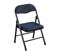 EVWGNPQRV Chaise Pliante, Chaise Pliante rembourrée en métal Multicolore 12,5x12,2x20,4 Pouces(Black)