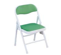 EVWGNPQRV Chaise Pliante, Chaise Pliante rembourrée en métal Multicolore 12,5x12,2x20,4 Pouces(Green)