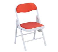 EVWGNPQRV Chaise Pliante, Chaise Pliante rembourrée en métal Multicolore 12,5x12,2x20,4 Pouces(Orange)