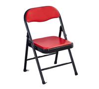 EVWGNPQRV Chaise Pliante, Chaise Pliante rembourrée en métal Multicolore 12,5x12,2x20,4 Pouces(Red)