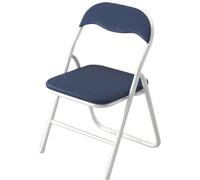 EVWGNPQRV Chaise Pliante, Chaises Pliables siège de Dossier en polyuréthane Multicolore for Bureau réunion Formation Salle à Manger Plein air(Navy)