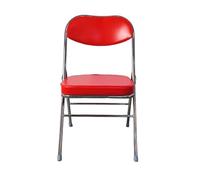 EVWGNPQRV Chaise Pliante, Dossier de Chaise Pliante Multicolore, capacité 250 LB, for réunions intérieures et extérieures, événements Formation(Red)