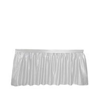 EVWGNPQRV Décoration de Table pour fête, Jupe de Table rectangulaire à Paillettes, décor Mariage d'anniversaire, Multicolore, Plusieurs Tailles(Silver,6ft 70x183cm)