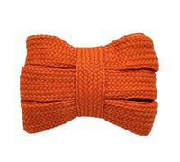 EVWGNPQRV Lacets, Lacets plats 2 cm de large creux multicolores 100-160 for baskets chaussures planche toile(14 Orange,160cm)