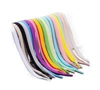 EVWGNPQRV Lacets, Lacets plats .ester for baskets multicolores 100-180cm(Light Blue,120CM-1PAIR)