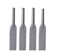EVWGNPQRV Lacets, Lacets Plats Toile Multicolore for Baskets Sport 100-180cm(Light Gray,160CM-1PAIR)