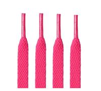 EVWGNPQRV Lacets, Lacets Plats Toile Multicolore for Baskets Sport 100-180cm(Rose Red,180 CM-1PAIR)