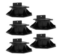 EVWGNPQRV Pied de terrasse, Deck Support Pedestals 5 Pcs Adjustable Height 30-140cm(60 to140cm)