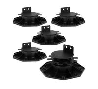 EVWGNPQRV Pied de terrasse, Decking Pedestal Adjustable Support Black Multiple Sizes 5 Pcs(Black 30 60mm)