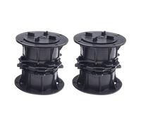 EVWGNPQRV Pied de terrasse, Height Adjustable Decking Pedestal Support for Boards Black 4 Pcs(Style 7)