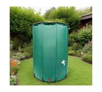 EVWGNPQRV Réservoir de récupération d'eau de Pluie, Baril de Collecte d'eau Pluie Pliable en PVC avec Grille filtrante Noir Vert 50L-1000L(Green,200L)