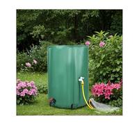 EVWGNPQRV Réservoir de récupération d'eau de Pluie, Baril de Pluie Pliable for Jardin Noir et Vert Capacités Multiples(Green,200L)