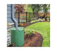 EVWGNPQRV Réservoir de récupération d'eau de Pluie, Système de Collecte d'eau Pluie réservoir Stockage Baril avec Le Filtre Multicolore Plusieurs Tailles(Green,225L)