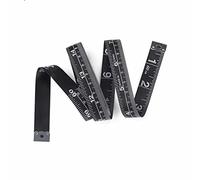 EVWGNPQRV Ruban à mesurer Souple pour Le Corps, Ruban à mesurer Double Face de 60 Pouces for Le Corps et la Couture Noir