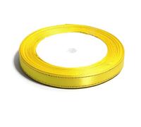 EVWGNPQRV Rubans pour Emballage Cadeau, Ruban Multicolore 6mm/10mm Largeur 100 Yards(Yellow,10mm)