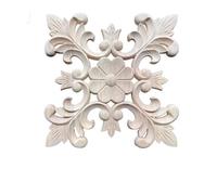 EVWGNPQRV Sculptures Florales pour Meubles, Sculpture sur Bois, Appliques Florales, décalcomanies for décoration de Meubles, Plusieurs Tailles(J-15cmX15cm)